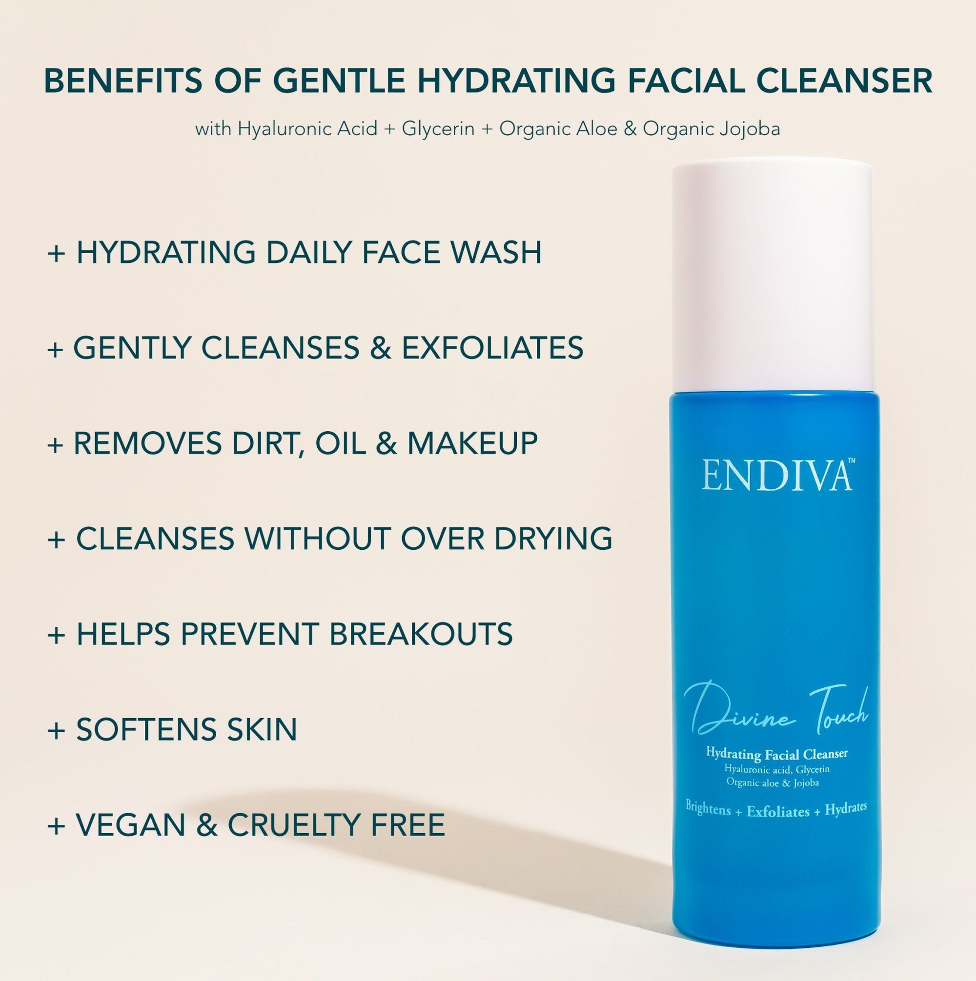 Divine Touch Hydrating Facial Cleanser - EndivaHydrating Facial Cleanser